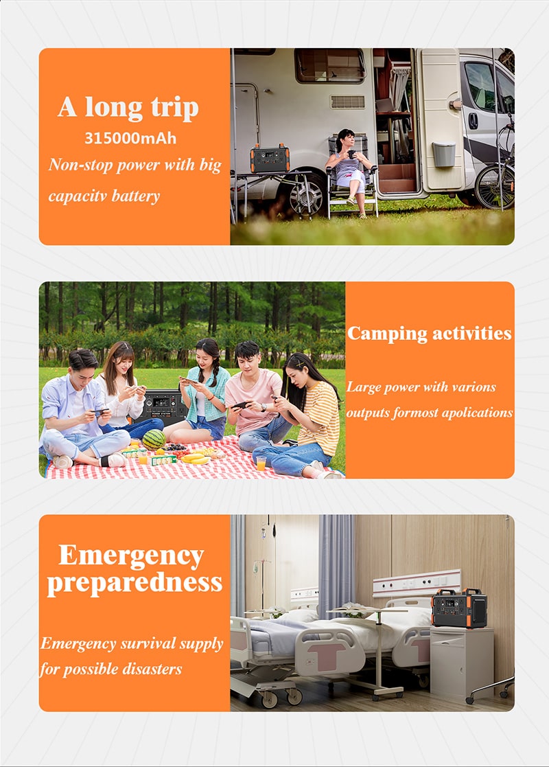 cheap portable power station 1200w use at camping