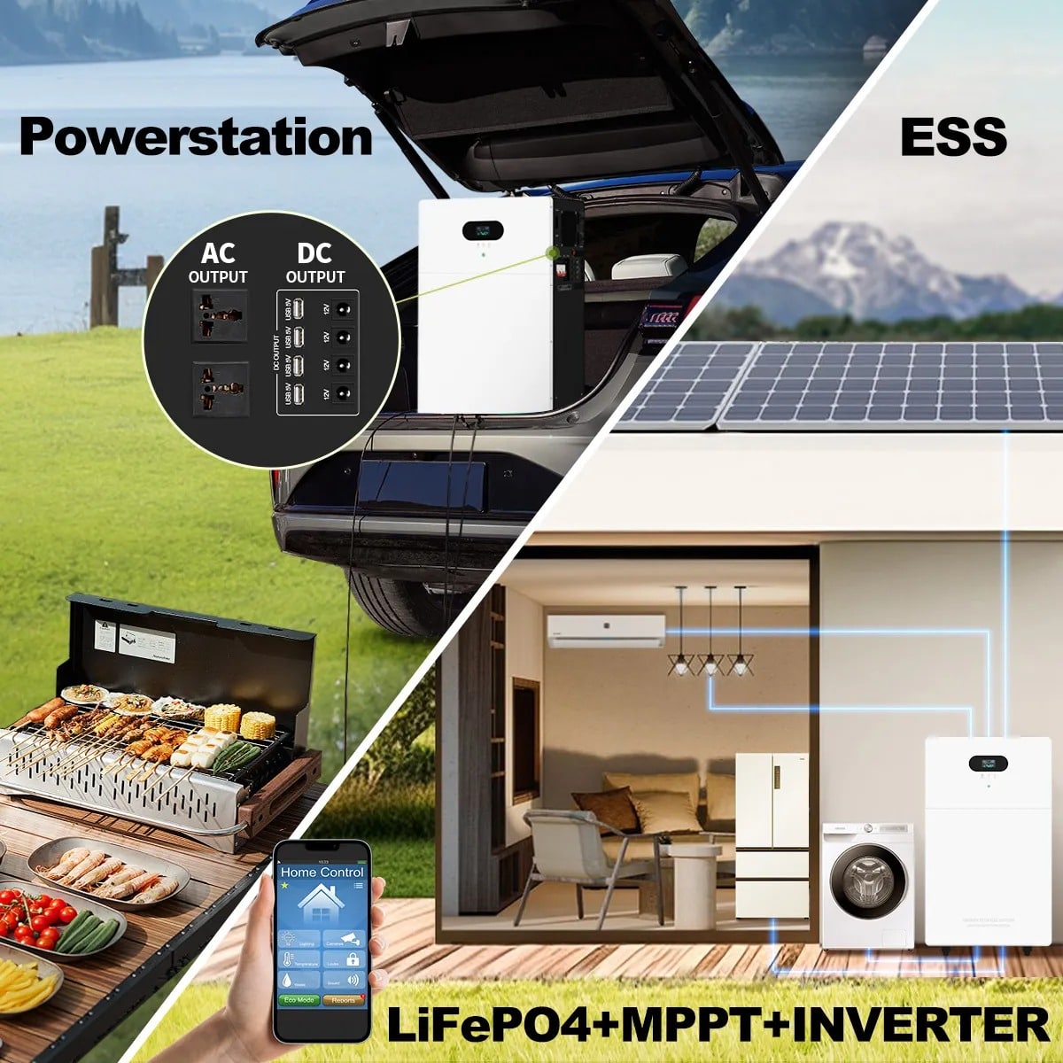 all in one battery and inverter Application