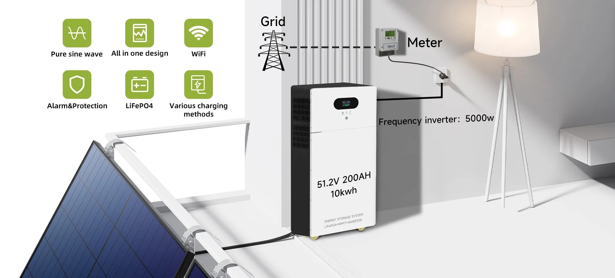 all in one battery and inverter